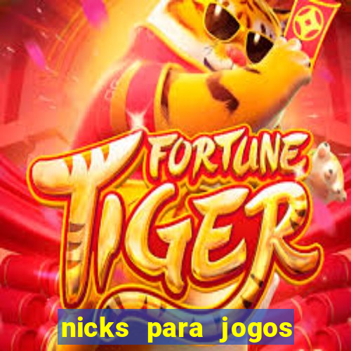 nicks para jogos de tiro